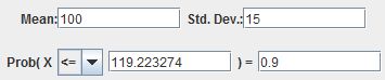 StatCrunch calculation