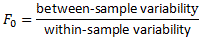 test statistic