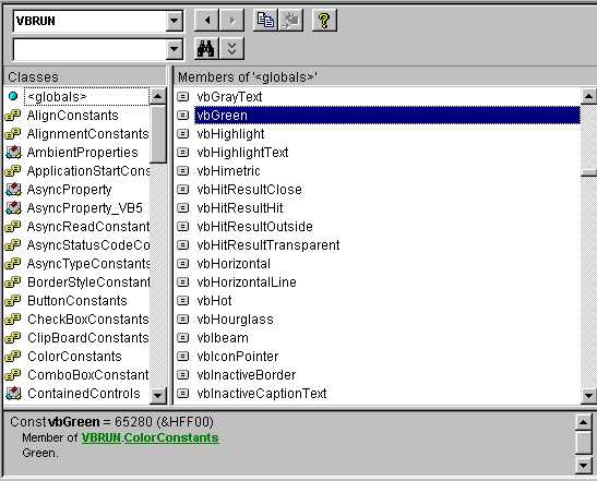 Object Browser