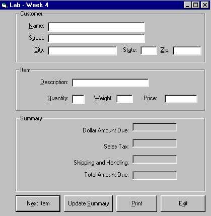 Lab Interface