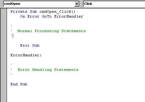 On Error